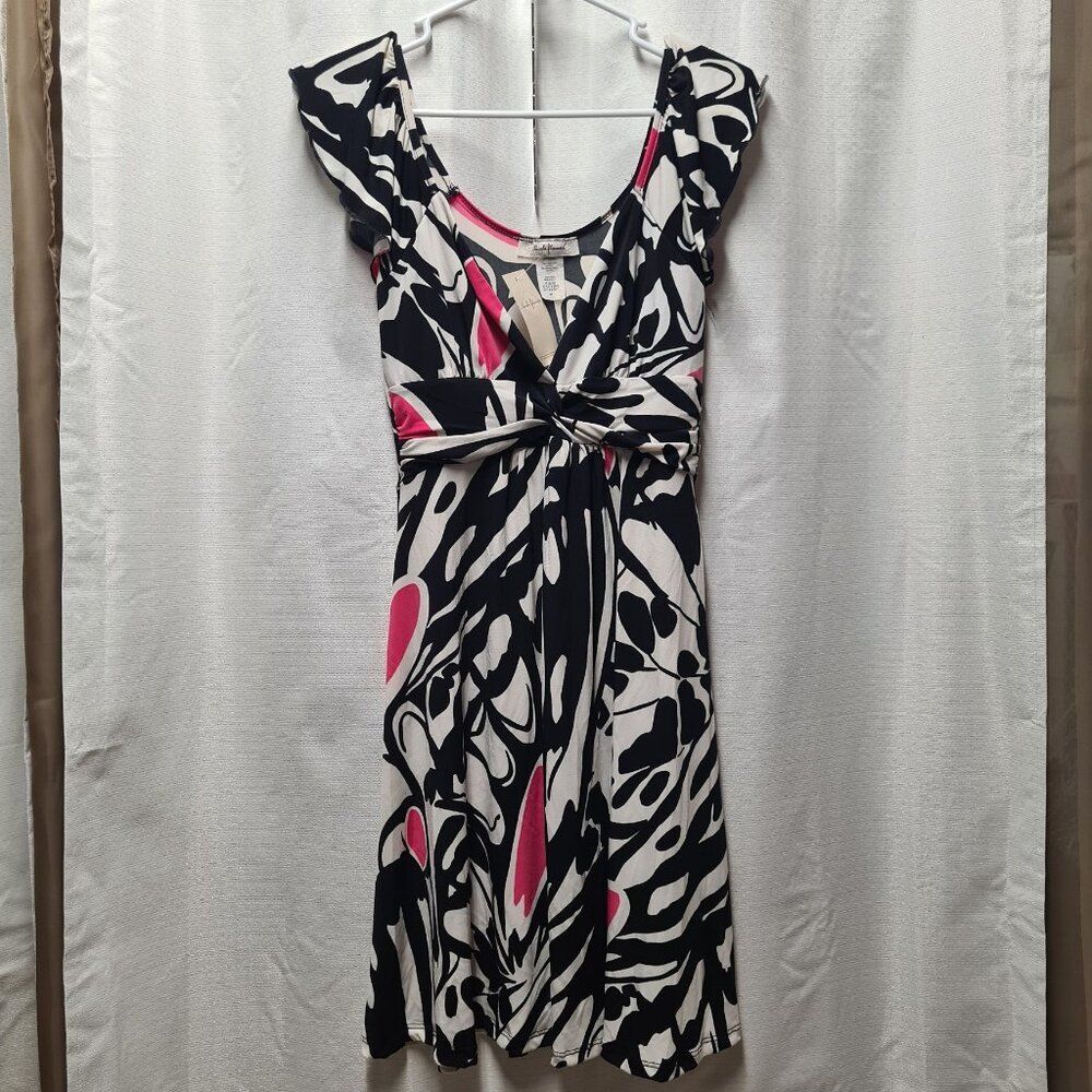 NWT Sushiflower Women’s Black White Pink Dress |  Size: M